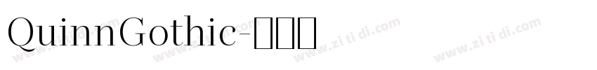 QuinnGothic字体转换