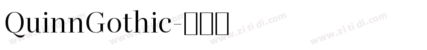 QuinnGothic字体转换