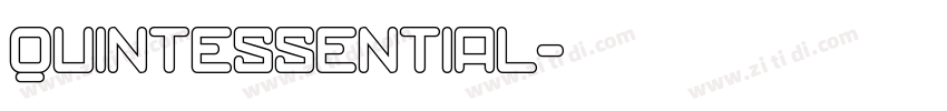 quintessential字体转换