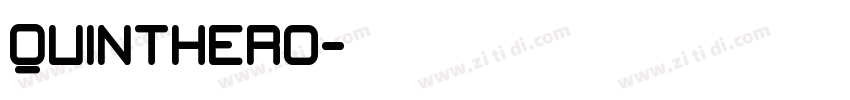 Quinthero字体转换
