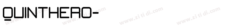 Quinthero字体转换
