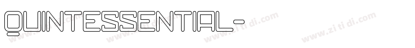 quintessential字体转换