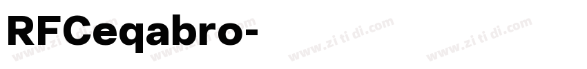 RFCeqabro字体转换