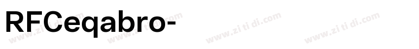 RFCeqabro字体转换