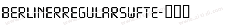 BerlinerRegularSwfte字体转换