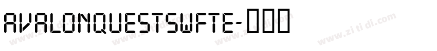 avalonquestswfte字体转换