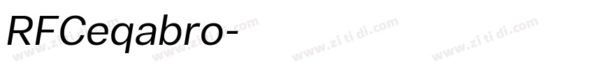 RFCeqabro字体转换