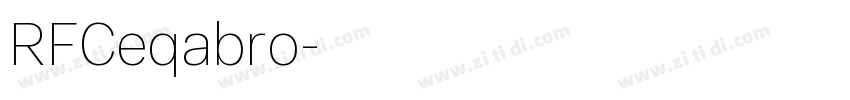 RFCeqabro字体转换