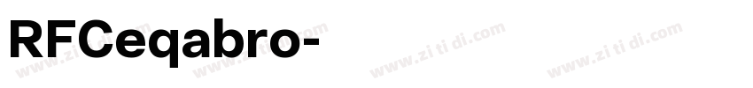 RFCeqabro字体转换