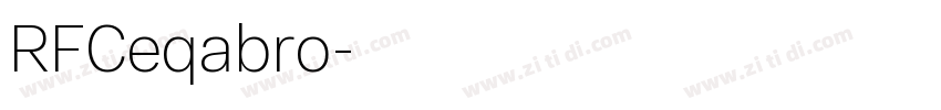 RFCeqabro字体转换
