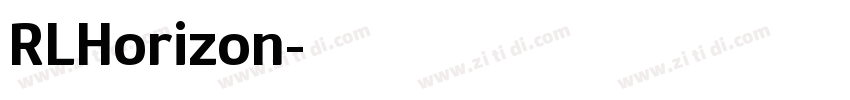 RLHorizon字体转换