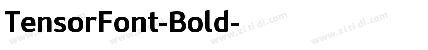 TensorFont-Bold字体转换