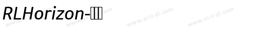 RLHorizon字体转换