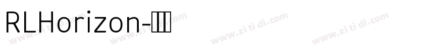 RLHorizon字体转换