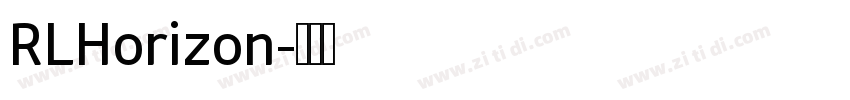RLHorizon字体转换