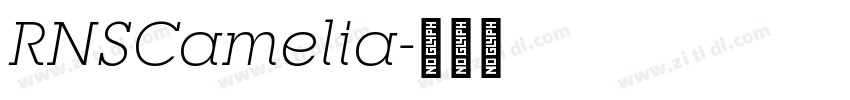 RNSCamelia字体转换