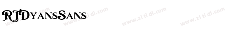 RTDyansSans字体转换