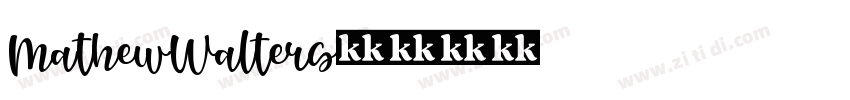 MathewWalters字体转换