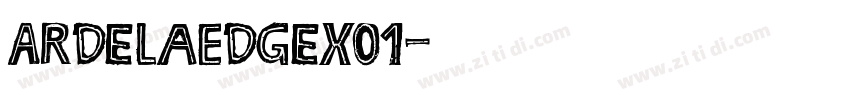 ArdelaEdgeX01字体转换