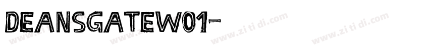 DeansgateW01字体转换