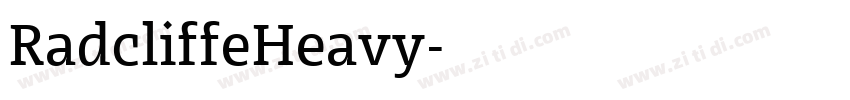 RadcliffeHeavy字体转换 RadcliffeHeavy字体转换