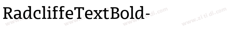 RadcliffeTextBold字体转换 RadcliffeTextBold字体转换