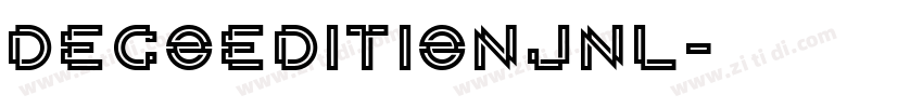 DecoEditionJNL字体转换