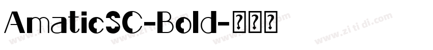 AmaticSC-Bold字体转换