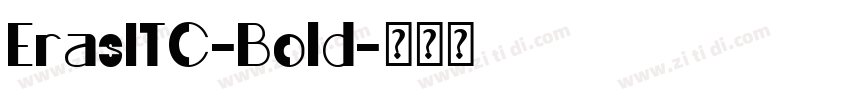 ErasITC-Bold字体转换