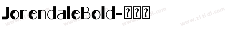 JorendaleBold字体转换