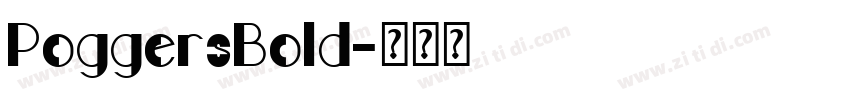 PoggersBold字体转换
