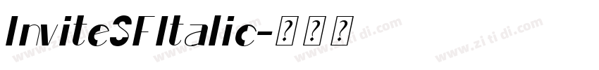 InviteSFItalic字体转换 InviteSFItalic字体转换