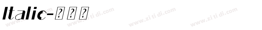 Italic字体转换 Italic字体转换