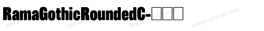 RamaGothicRoundedC字体转换