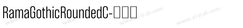 RamaGothicRoundedC字体转换
