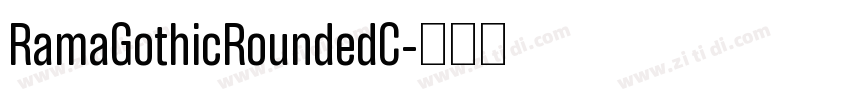 RamaGothicRoundedC字体转换