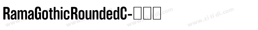RamaGothicRoundedC字体转换