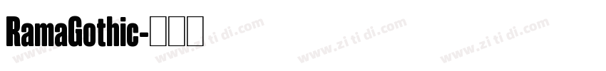 RamaGothic字体转换 RamaGothic字体转换