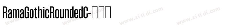 RamaGothicRoundedC字体转换