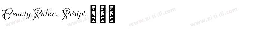 BeautySalon_Script字体转换