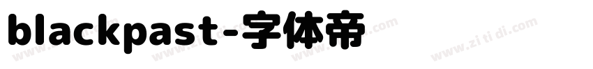 blackpast字体转换