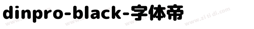 dinpro-black字体转换