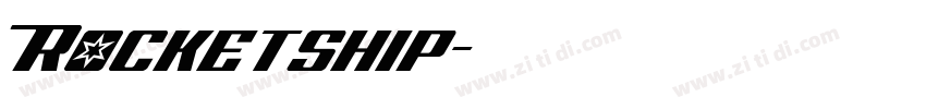 Rocketship字体转换