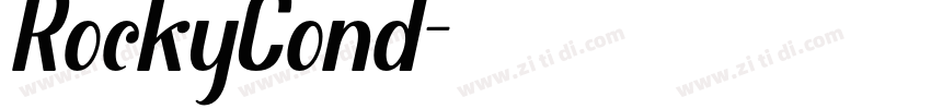 RockyCond字体转换
