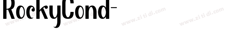 RockyCond字体转换