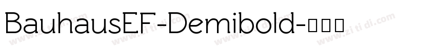 BauhausEF-Demibold字体转换