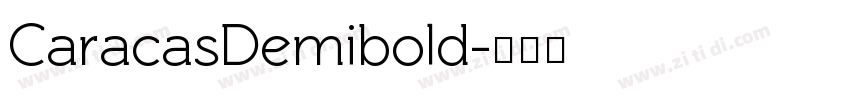 CaracasDemibold字体转换