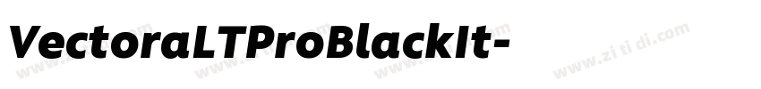VectoraLTProBlackIt字体转换