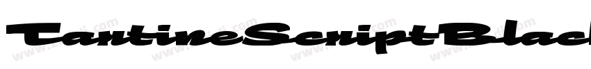 TartineScriptBlack字体转换