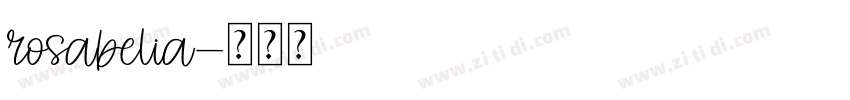 rosabelia字体转换